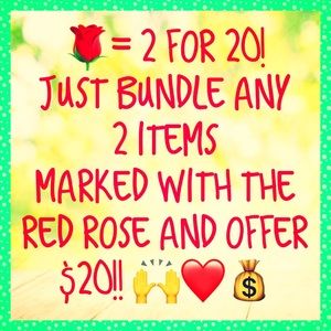 🌹 $2 for $20 on select items!!